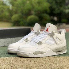 Jordan Air Jordan 4 Retro 'White Oreo' Men's Basketball Shoes Sneakers