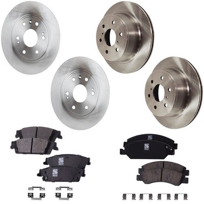 Front & Rear Brake Disc Rotors and Pads Kit for Chevy Cadillac Escalade Suburban