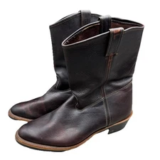 Chippewa Corbel Briar Pitstop 20021 Western Cowboy Boots Leather Brown Sz 14 EE