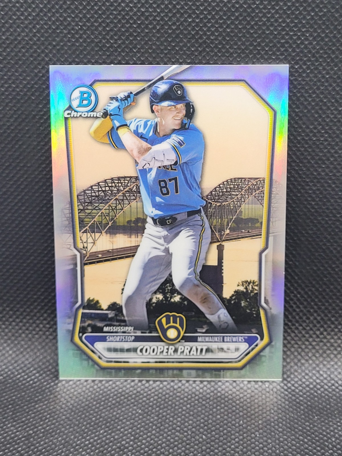 2026 Bowman Chrome COOPER PRATT - international refractor - SSP - Brewers - rare
