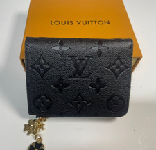 Louis Vuitton Zippy Coin Purse Black Monogram Empreinte Leather Box