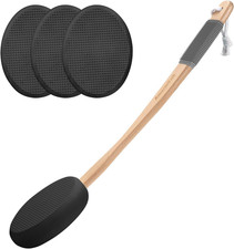    Back Lotion Applicator with 17" Curved Handle  4 Replaceable Pads