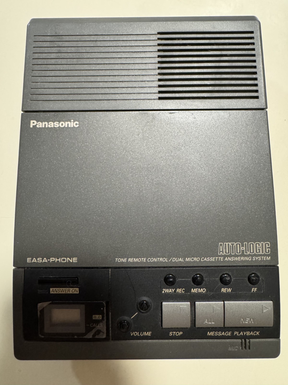 PANASONIC KX-T5000 VINTAGE DUAL-CASSETTE AUTOMATIC ANSWERING MACHINE