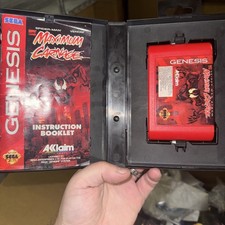 SEGA GENESIS MAXIMUM CARNAGE - GAME - CASE - INSTRUCTION MANUAL - COMPLETE