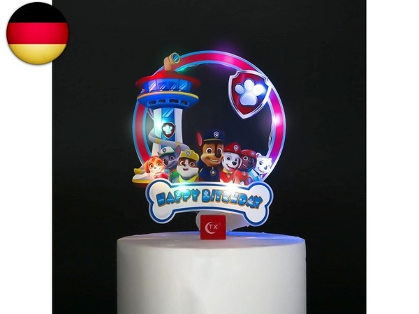 Tortendeko Geburtstag, Glitzer Cake Topper, Kuchendeko Geburtstag, Cupcake-image