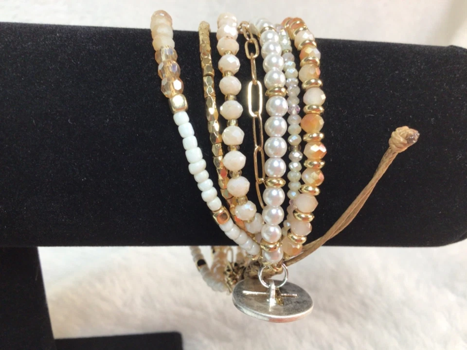 Pulsera de oración cruz multihilo Demdaco Your Journey Foto 3 de 3