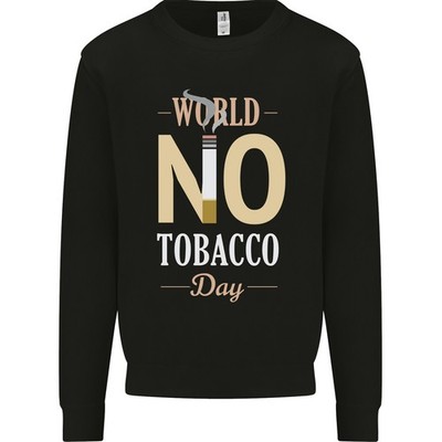 Weltweiter Tag Ohne Tabak Anti-Rauchen Fags Herren Sweatshirt Pullover