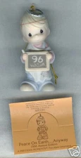 Precious Moments Ornament 183369 Peace on Earth . . Any