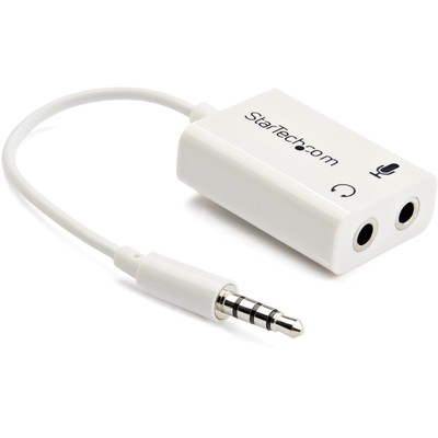 Startech 3.5mm 4 Position To 2x 3 Position 3.5mm Headset Splitter Adapter M/f -