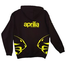Aprilia INSPIRED RACING Hoodie Fluorescent yellow BLACK SM to XXLmotorcycle