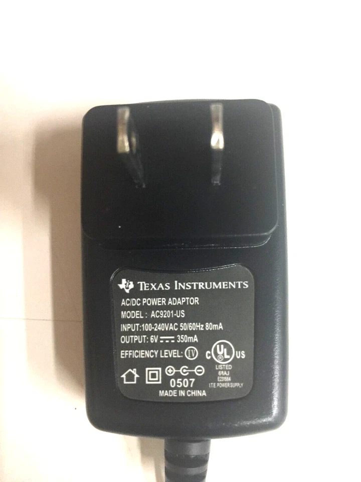 Texas Instrument AC9201-US AC/DC Power Adapter 6VDC 350mA - Image 4 of 4