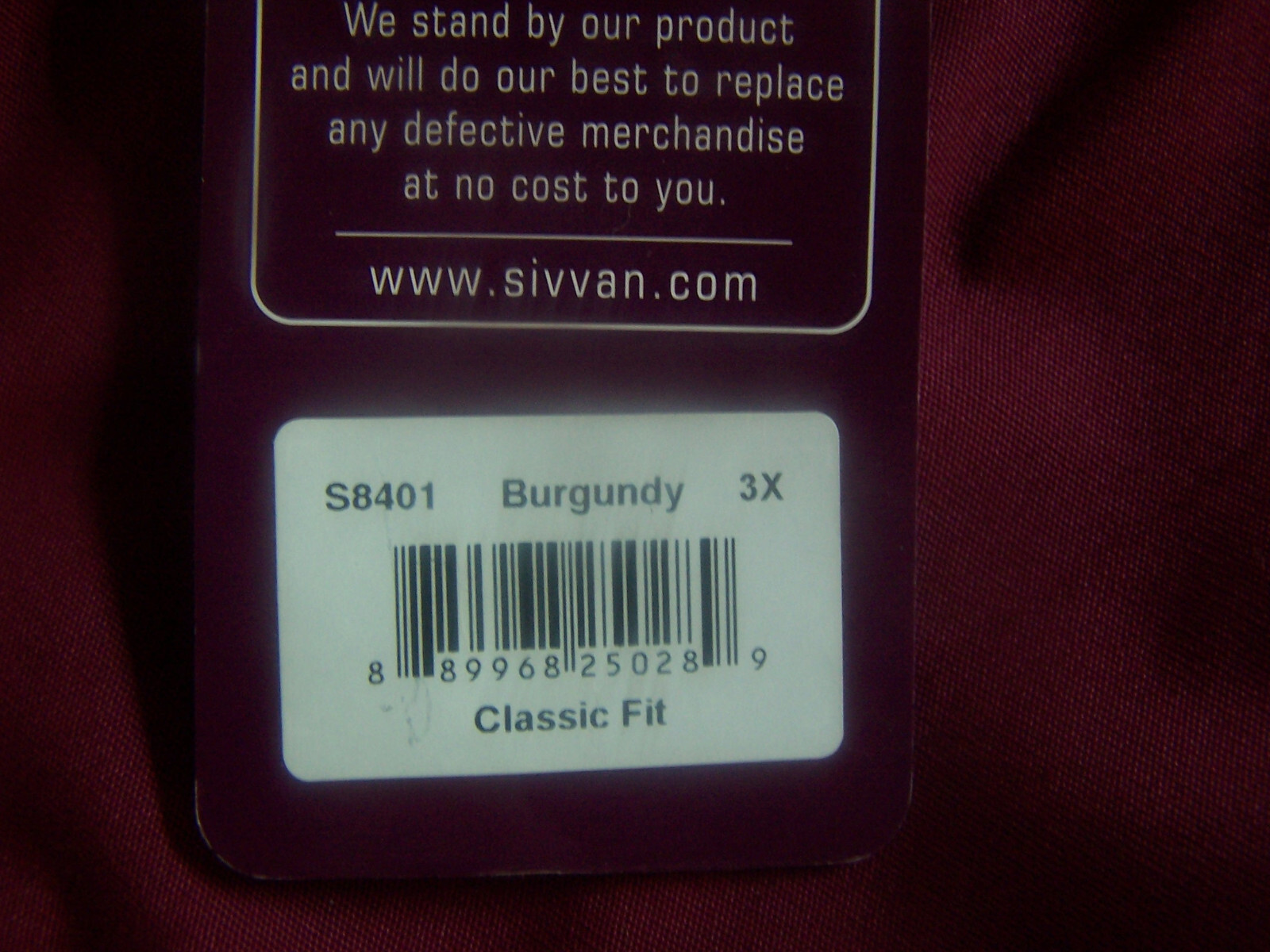 NEW with tag  SIVVAN Size 3X Burgundy  Scrubs Cargo Pants Leg Pocket Inseam 30"