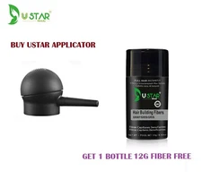 Hair Fiber Spray Applicator with free one bottle Hair fiber Gray 12g 