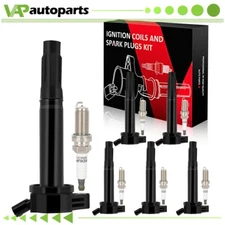 6 For 2006-2012 Toyota RAV4 3.5L V6 Ignition Coil & Spark Plug