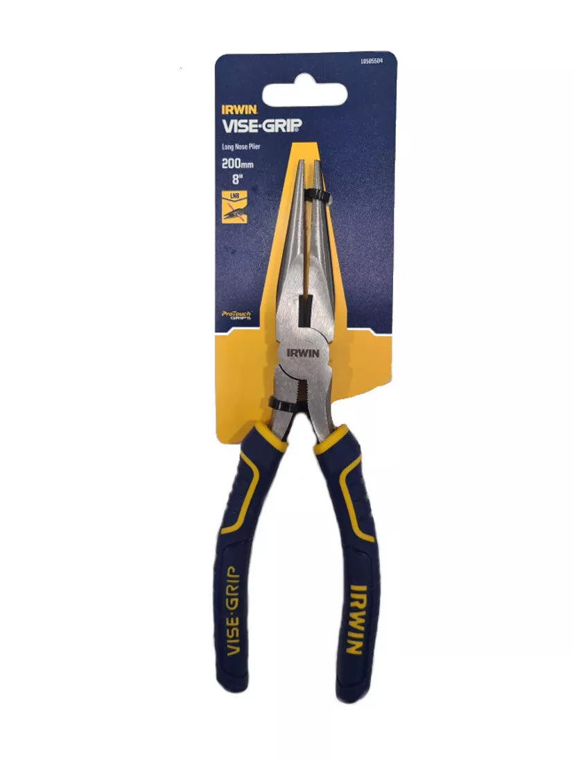 Irwin Vise Grip 10505504 Long Nose Pliers 8 200mm Gripping