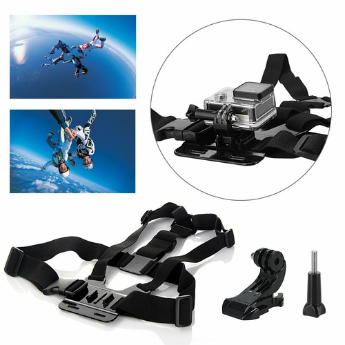 Head Helmet Strap Chest Harness Mount GoPro 3+ 4 5 6 7 8 Accessories Chesty AU - Picture 3 of 8