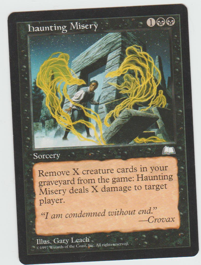 Haunting Misery - Weatherlight - MTG Magic the Gathering