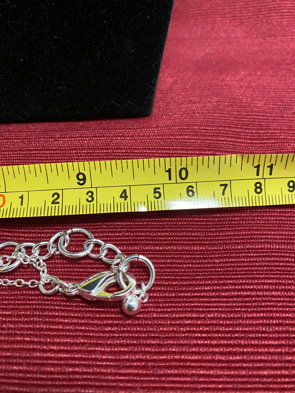 Silver tone 2 strand disk statement necklace 18 i… - image 2