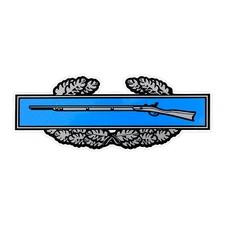 Army Combat Infantry Badge Bumper Sticker Military Vinyl Soldier Decal 5"