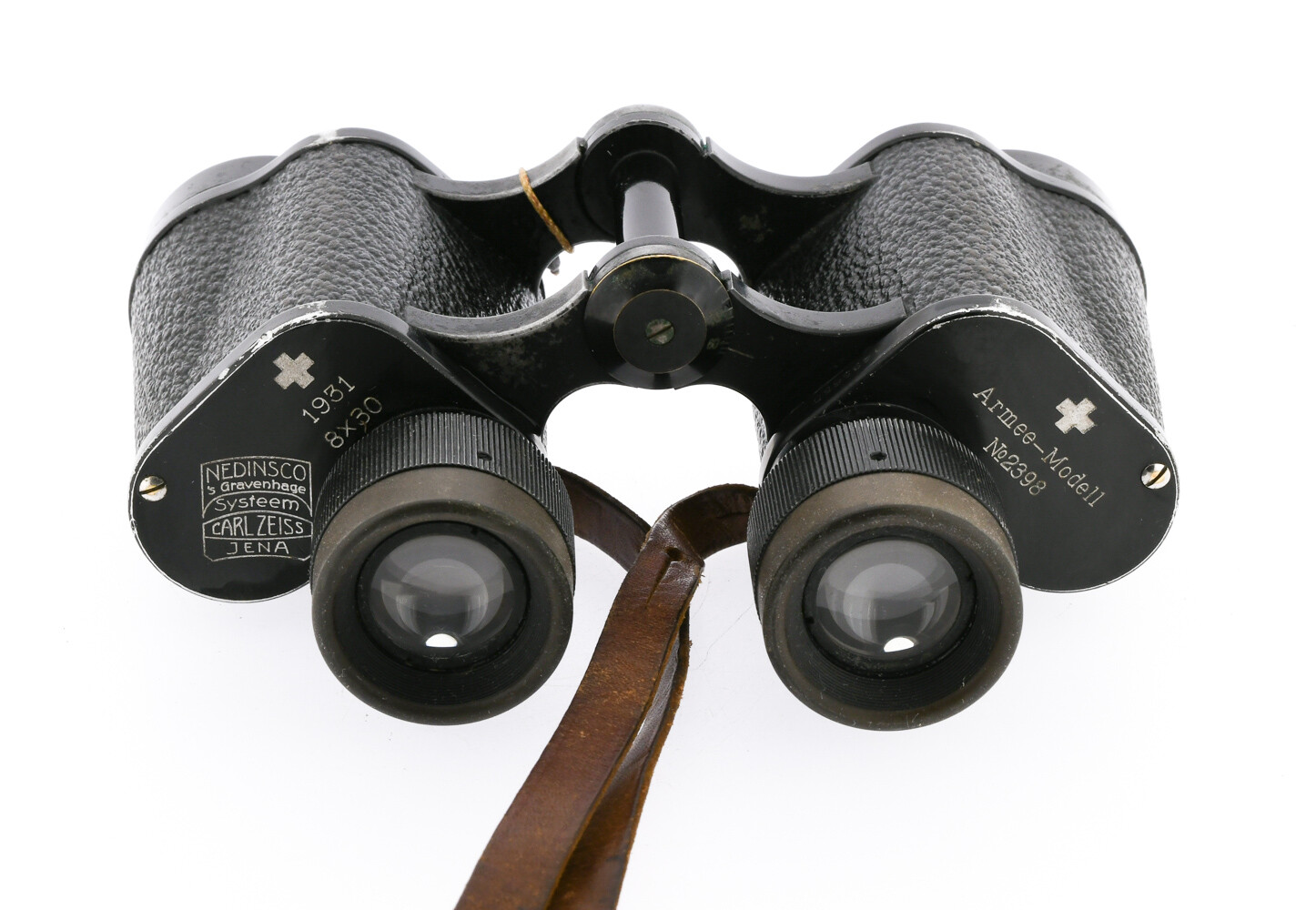 jumelles Carl Zeiss Nedinsco 8X30 1931 suisse armee Binoculars Fernglas