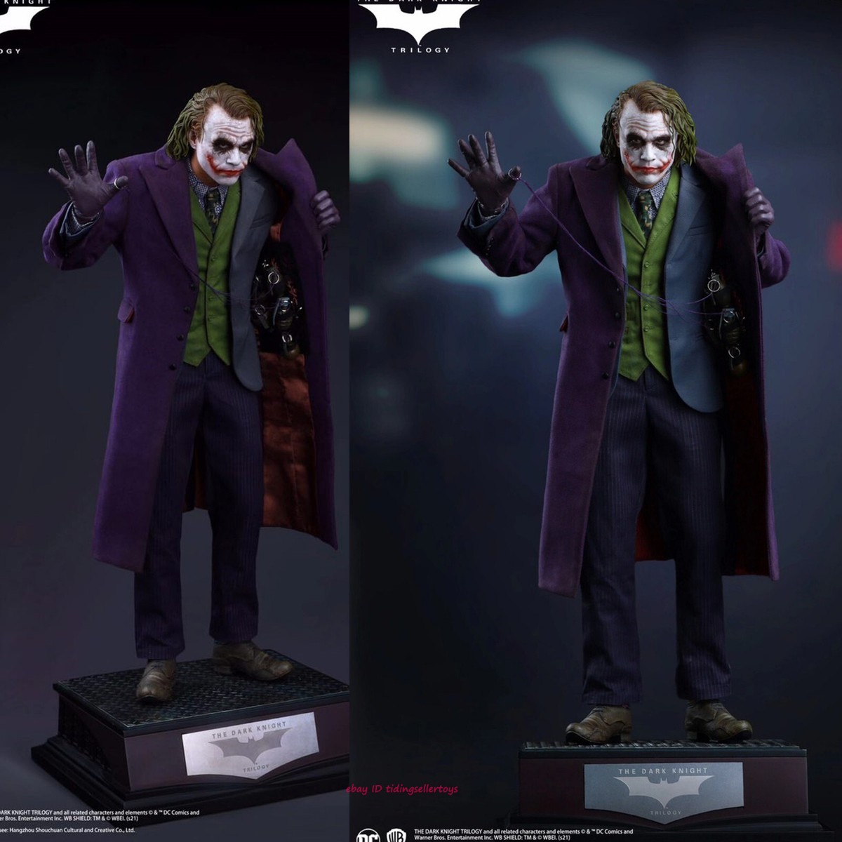 QUEEN STUDIOS The Joker Batman the Dark Knight 1/4 Action Figure