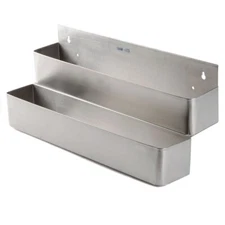 R12      22" Stainless Steel Restaurant Double Tier Speed Rail Liquor Bar Rack