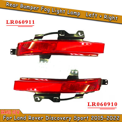 1Pair Rear Bumper Fog light Lamp Red For Land Rover Discovery Sport 2015-2020