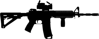 Custom Die cut metal sign ak47 ar15 g19 g26 pdp 556 223 9mm 308 garage wall gift