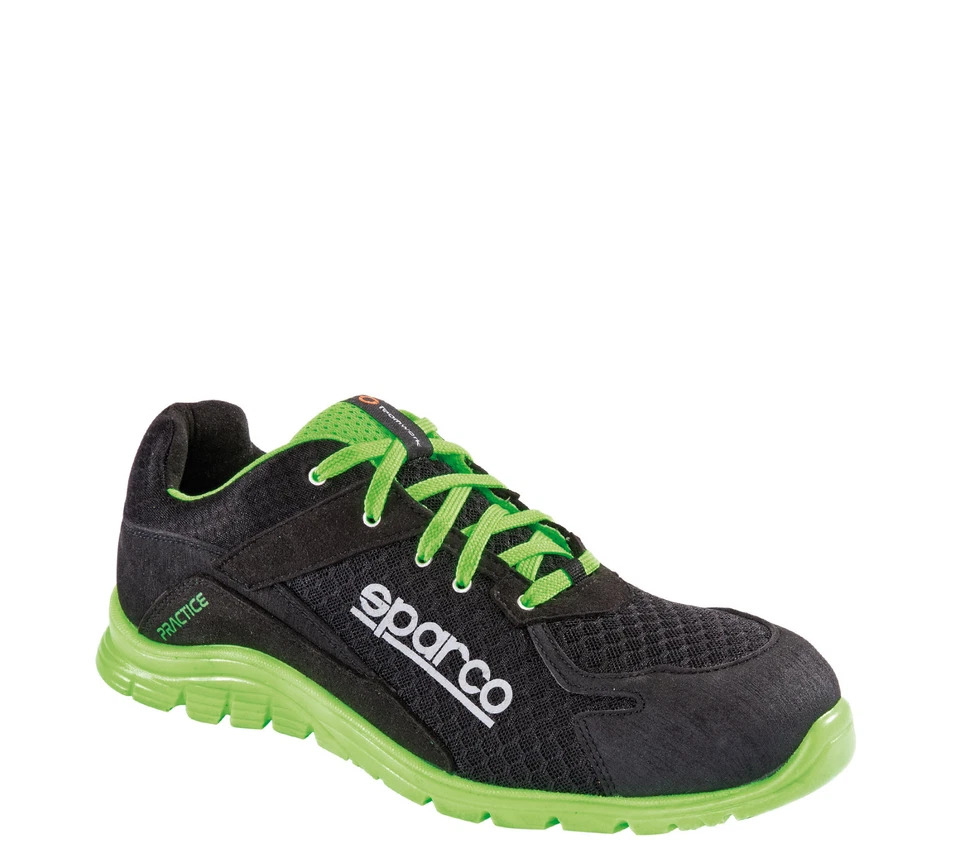 Sparco Sicherheitsschuhe S1P Verde Practice schwarz grün leicht Rennsport 7517 - Bild 1 von 1