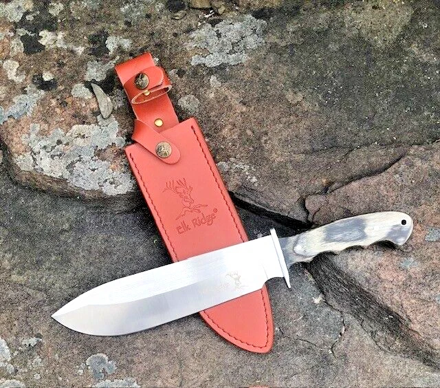 ELK RIDGE ER-438-SO Custom Design Bowie Fixed Blade Hunting Knife - image 4 of 4