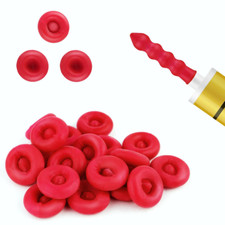 20 Pack Caulk Cap, Red, for Sealing Caulking Tubes, Caulk Saver Caps