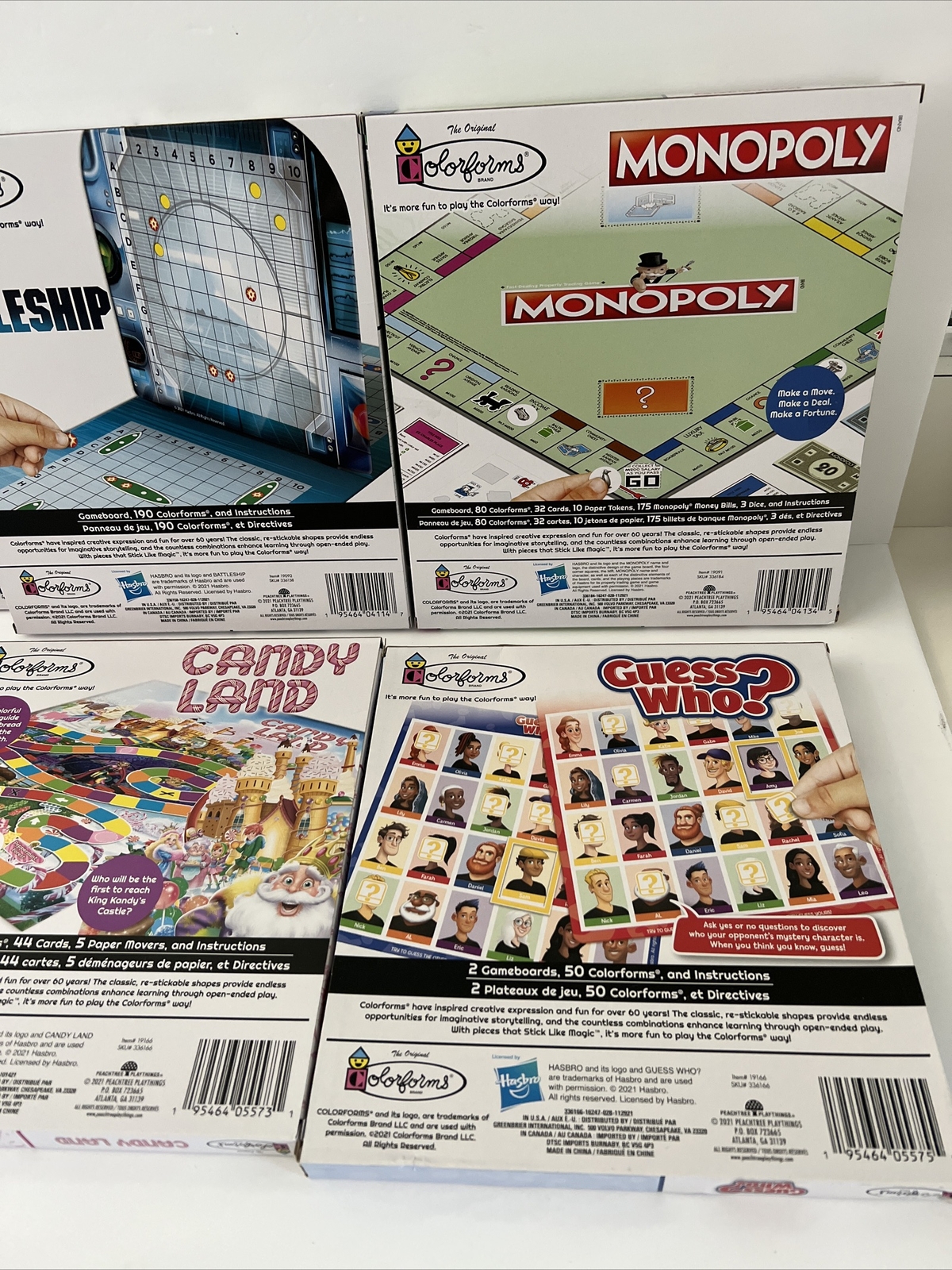 💥Set Of 6 Brand New Hasbro/Colorforms Board Games eBay