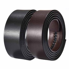 Replacement One Piece Genuine Leather Belt Automatic Strap Without Buckle 35mm