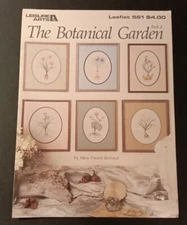 Leisure Arts: THE BOTANICAL GARDEN Cross Stitch Book #451  Mary Vincent Bertram