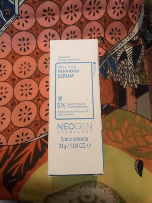 Neogen Dermalogy Real Hyal Pantheons Serum 1.09 Oz NIB Exp 2027
