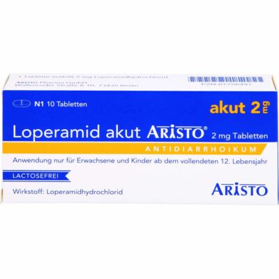 LOPERAMID akut Aristo 2 mg Tabletten 10 St PZN07756497