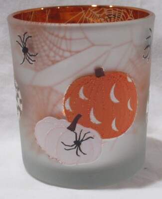 Yankee Candle Votive Tea Light Holder VTL/H FLICKER SPIDER PUMPKIN mirror frost