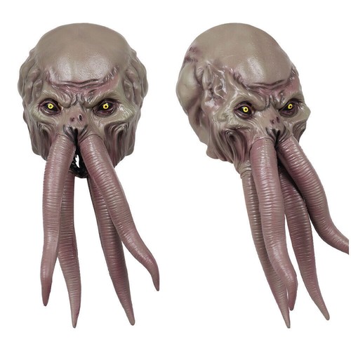 Mind Flayer illithids Cosplay Latex Mask Halloween Party Costume Props Christmas - Picture 10 of 10