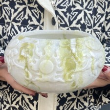 4.5lb Natural Crystal.lantian jade.Hand-carved. Exquisite Fish tank healing