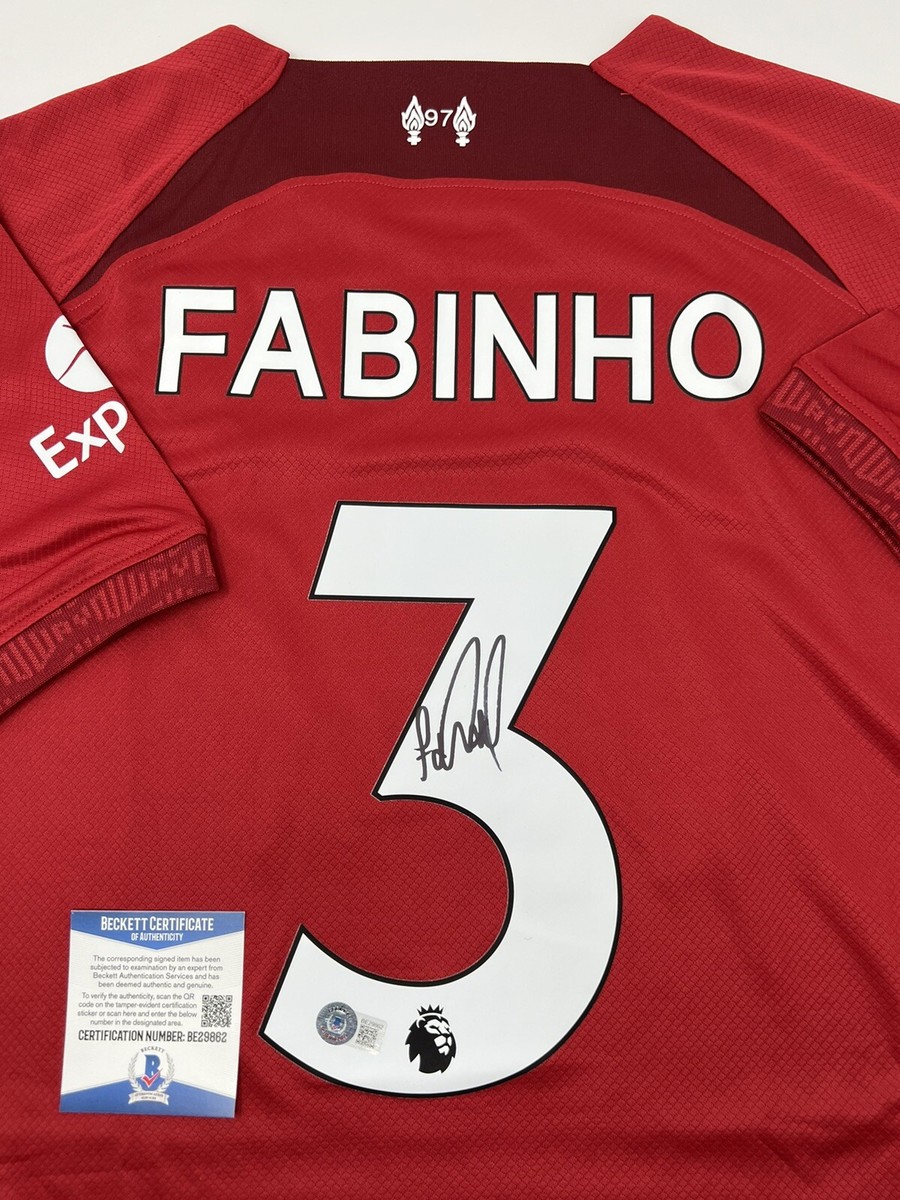 Fabinho Hand Signed Autographed Red Nike Liverpool FC Soccer