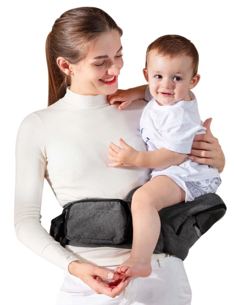 Baby Hip Seat Carrier, Non Slip Baby Carrier With Pockets, 6 Months+, Adjustable