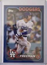 Freddie Freeman 2024 Topps Series 1 Royal Blue Parallel Los Angeles Dodgers #102