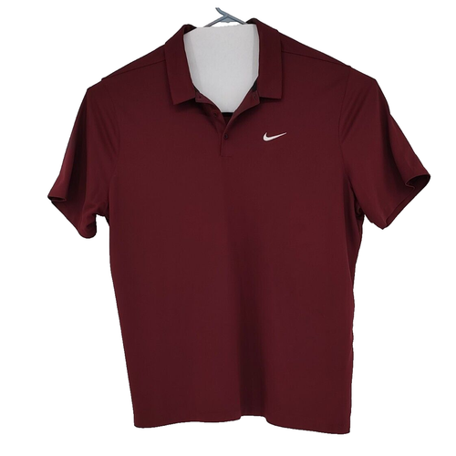 Nike Herren Dri-Fit Performance Burgunderrot Golf Polo Shirt Größe 3XLT Stretch MÄNGEL