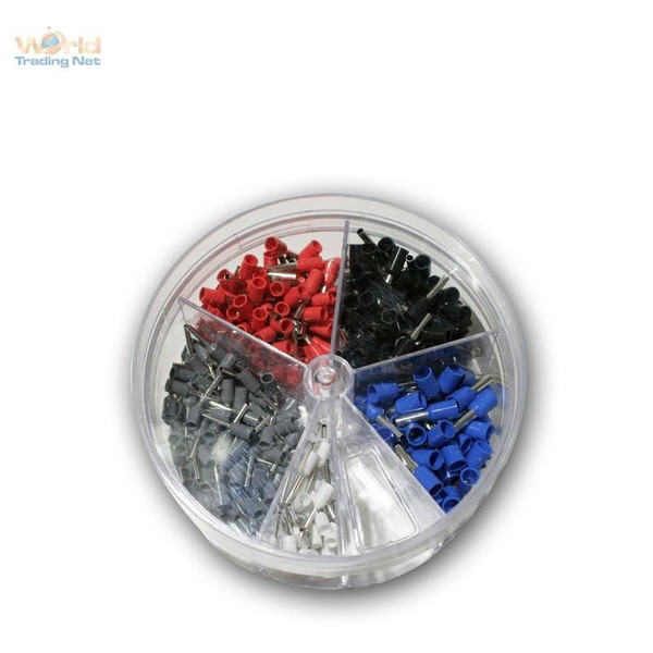 Sortiment AderendhüLsen In Streudose, Isoliert, FüR 0,5 - 2,5 Mm² Litze, Set-image