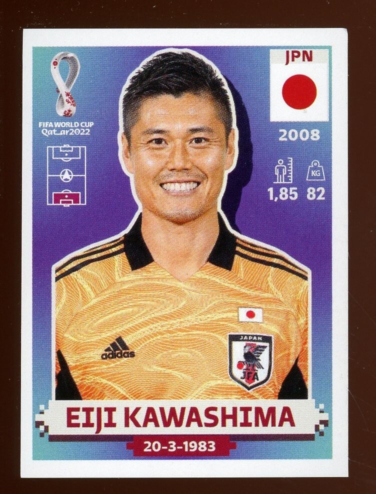 2022 Fifa World Cup Panini Sticker Qatar FIJI KAWASHIMA