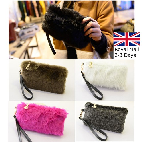 fluffy evening bag