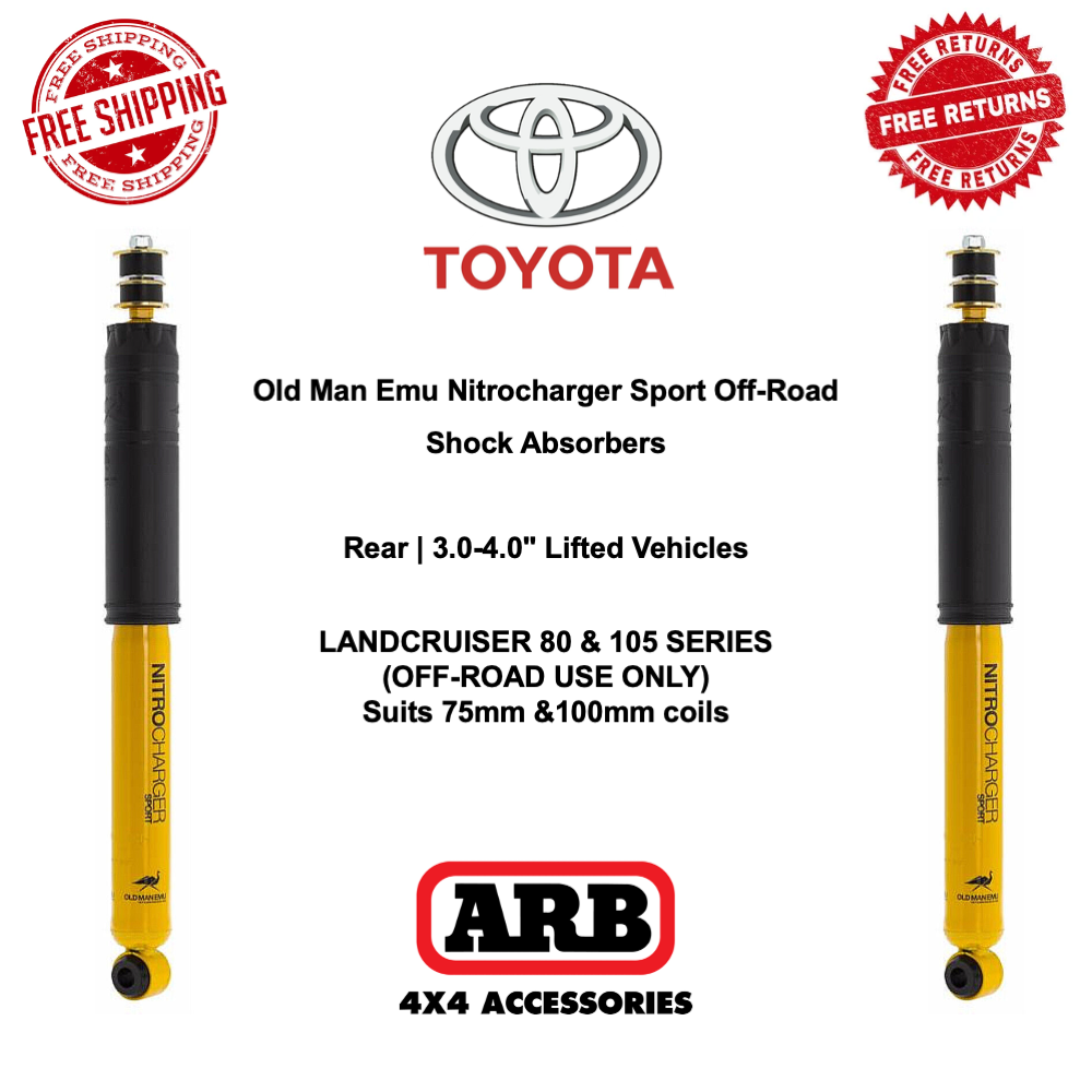 ARB OME Nitrocharger Sport GUN125 ハイラックス Old Man Emu Nitrocharger Strut&Shocks for 05-14 Hilux 4WD