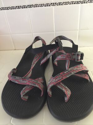 Chaco Red and Black Hiking Sandals s-l400.jpg main image 2