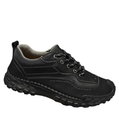 Handmade Men Casual Shoes Non-slip Hiking Trekking Shoes Soft Platform Sneakers