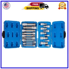 20Pc XZN 12 Point MM Triple Square Spline Bit Socket Set
